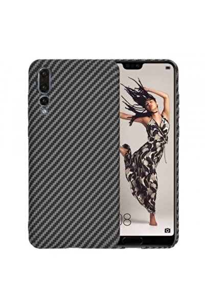 Stef's Cat Carcasă pentru Huawei P20 Pro, Carbonite FiberShell, Negru