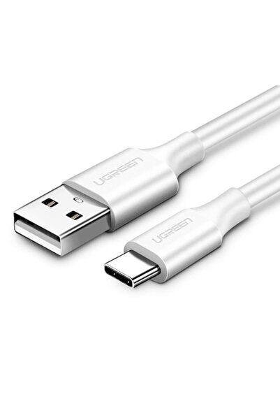 Ugreen Καλώδιο Δεδομένων USB σε Type-C, PD18W, 3A, 1μ - Λευκό