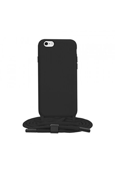 Stef's Cat Θήκη Apple iPhone 6 / 6s, με κορδόνι crossbody, μαύρη