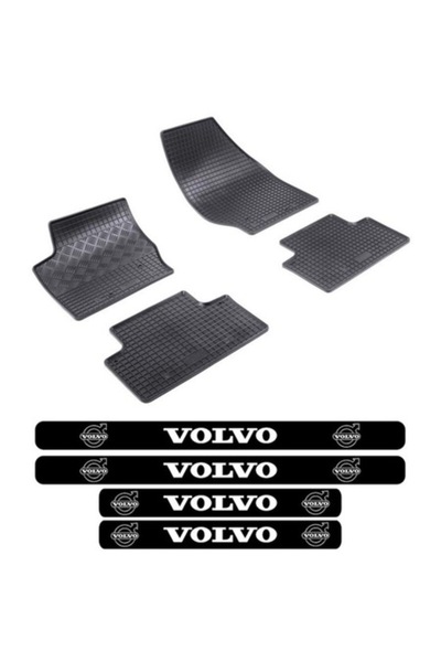 Rigum Covorașe de cauciuc Volvo XC90 I (2002–04/2015) cu set de 4 autocolante...