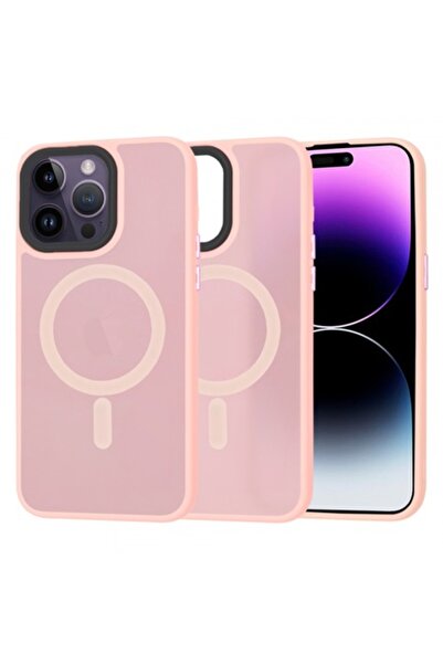 Stef's Cat Carcasă MagSafe pentru Apple iPhone 14 Pro Max, HaloFrost, roz