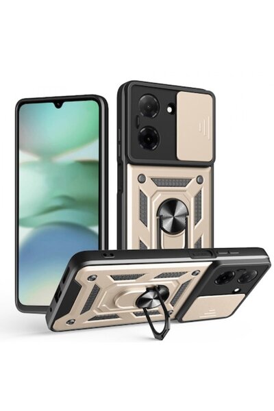 Stef's Cat Θήκη για Xiaomi Redmi Note 14 4G (Standard), CamShield, Χρυσή