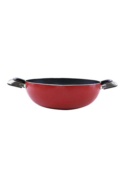 007 Royalford Wok Pan Red/Black 26 CM
