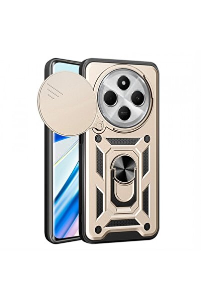 Stef's Cat Θήκη για Xiaomi Poco C75 / Redmi 14C, CamShield, Χρυσή