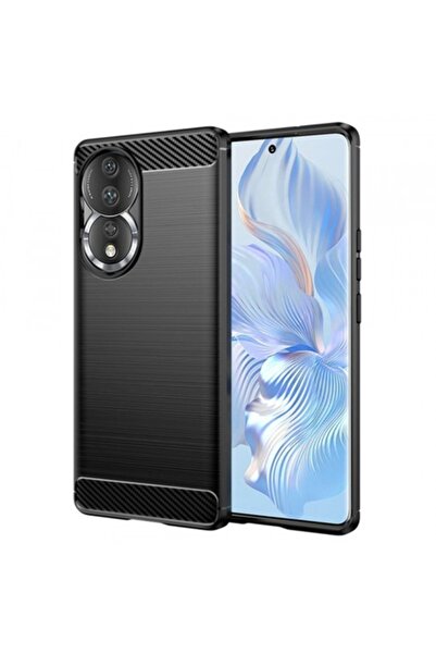 Stef's Cat Θήκη για Honor 90/80, Carbon, Μαύρη