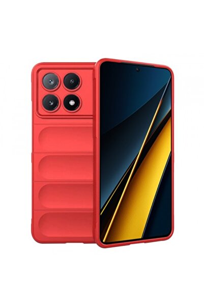 Stef's Cat Phone case for Xiaomi Poco X6 Pro, Magic Shield, Red