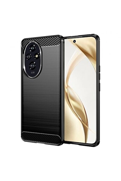 Stef's Cat Θήκη τηλεφώνου για Honor 200, Carbon, μαύρη