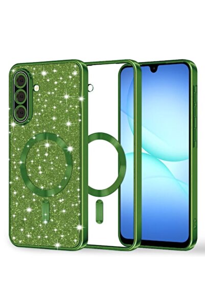 Stef's Cat Carcasă pentru Samsung Galaxy A17 5G/A17 4G, MagSafe cu sclipici d...