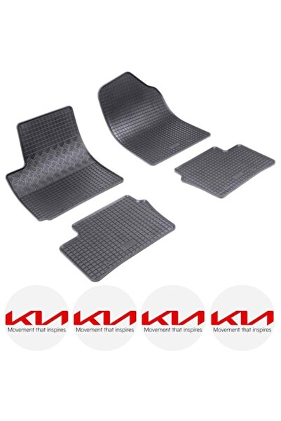 Rigum Set covorașe cauciuc Kia Picanto II (04.2011-03.2017) cu 4 autocolante ...