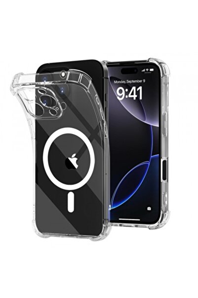 Stef's Cat Carcasă MagSafe pentru Apple iPhone 16 Pro Max, rezistentă la șocuri, transparentă