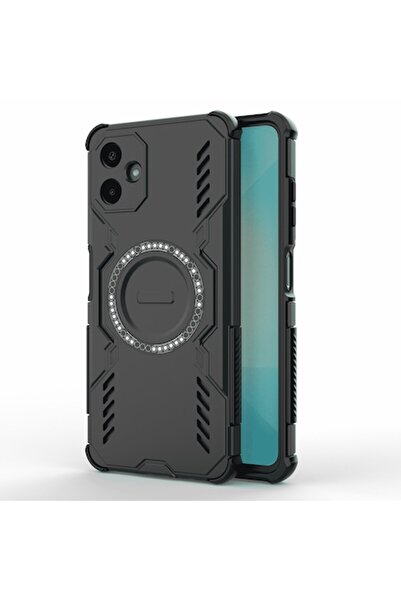 Stef's Cat Поликарбонатен калъф ArmorMag за Samsung Galaxy A06 (I84) - черен