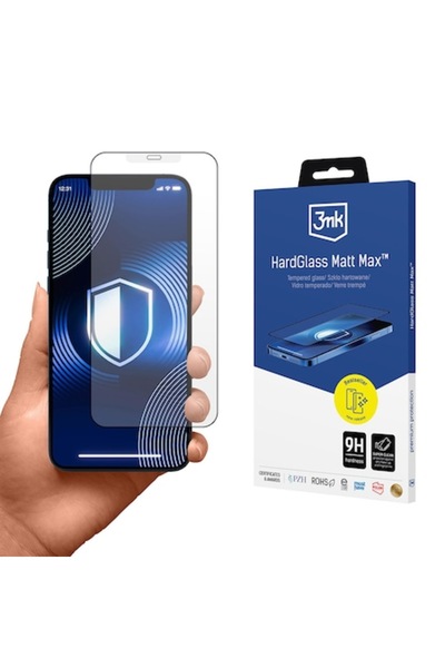 3MK Προστατευτική μεμβράνη για iPhone 12 Pro / iPhone 12, Σκληρό Γυαλί Ματ Ma...