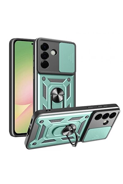 Stef's Cat Θήκη τηλεφώνου για Samsung Galaxy A56 (A566), CamShield, Πράσινη