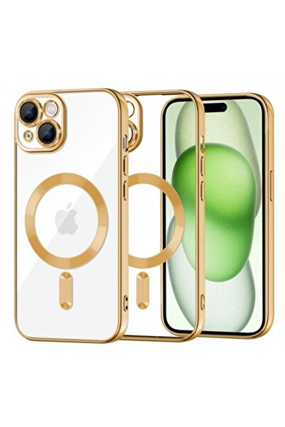 Stef's Cat Carcasă MagSafe pentru Apple iPhone 15 Plus, Cristal Luxos, Auriu