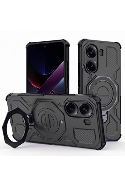 Stef's Cat Θήκη για Xiaomi Poco X7 Pro, Carbon Shield Pro, Μαύρη