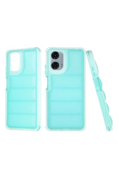 Stef's Cat Husă de telefon pentru Motorola Moto G24 Power — Wave Shield, turcoaz