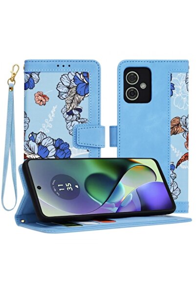 Stef's Cat Husă pentru Motorola Moto G64 / G54 Power Edition, FlipCraft, Alba...