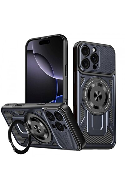 Stef's Cat Case for Apple iPhone 16 Pro, RuggedCam, Blue