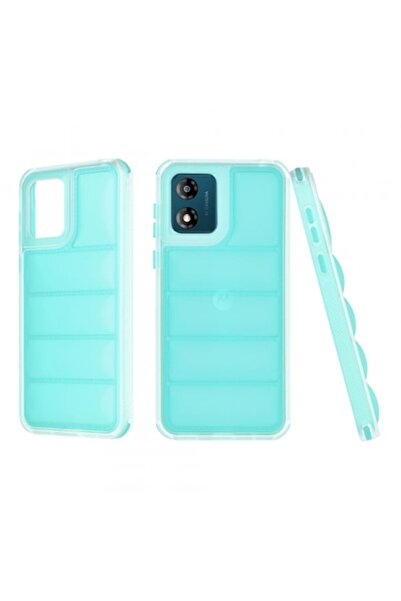 Stef's Cat Carcasă pentru Motorola Moto E13, Wave Shield, turcoaz