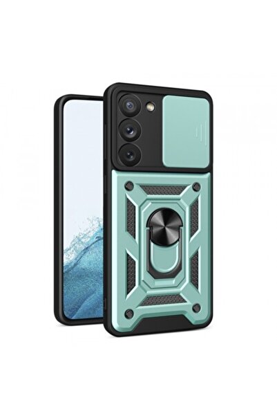 Stef's Cat Carcasă pentru Samsung Galaxy S23 S911, CamShield, Verde