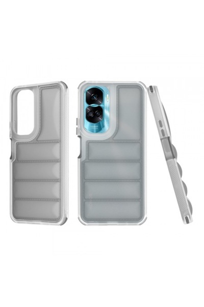 Stef's Cat Carcasă pentru Honor 90 Lite, Techsuit Wave Shield, Neagră