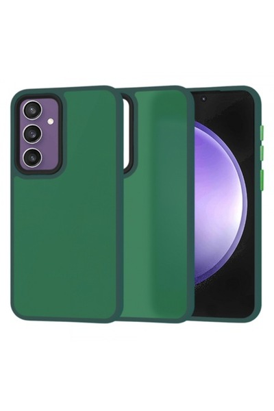 Stef's Cat Θήκη για Samsung Galaxy S23 FE S711, HaloFrost, Πράσινη