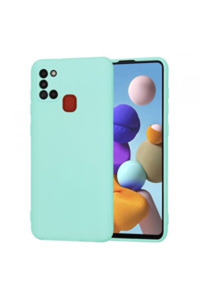 Stef's Cat Carcasă pentru Samsung Galaxy A21s (A217) - SoftFlex, Turcoaz