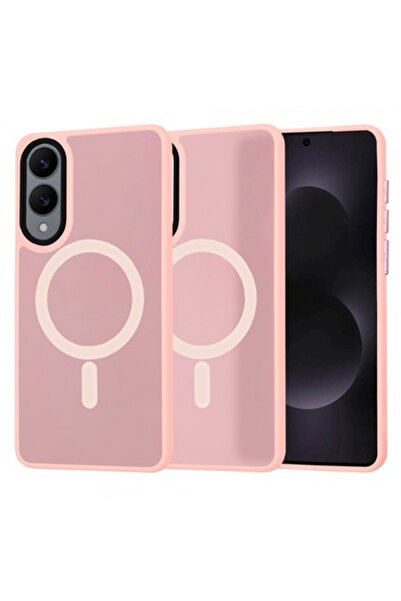 Stef's Cat Husă MagSafe pentru Samsung Galaxy S25 Edge S937, HaloFrost, roz