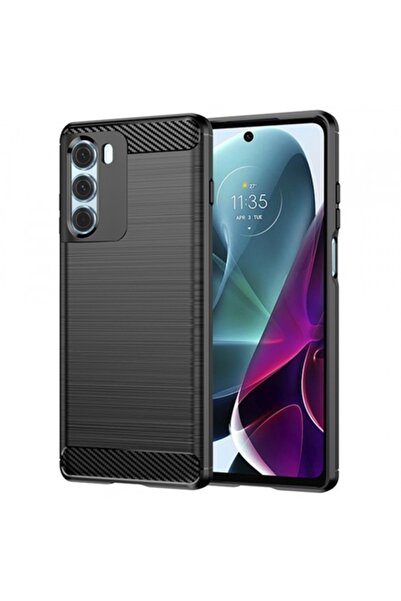 Stef's Cat Husă Techsuit pentru Motorola Edge S30 / Moto G200 5G, Carbon, Negru