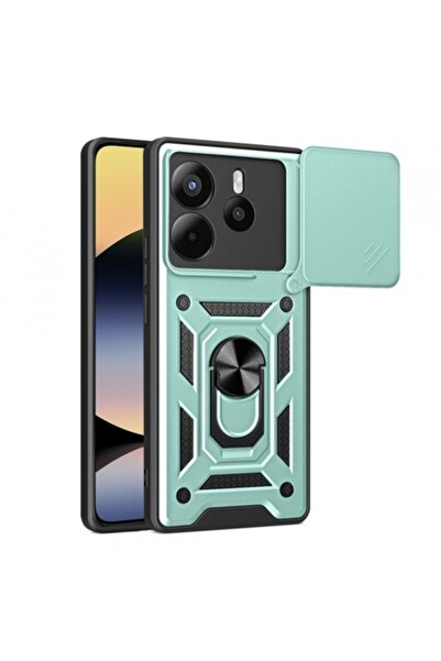 Stef's Cat Carcasă pentru Xiaomi Redmi Note 14 4G (Standard), CamShield, Verde