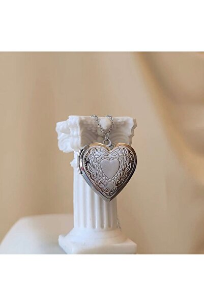 LA PERRY ACCESSORIES FOTOĞRAF KOYULABİLİR KARARMAZ ÇELİK ZİNCİR KAPAKLI KALP ...