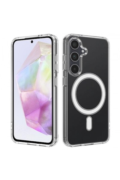 Stef's Cat Husă MagSafe pentru Samsung Galaxy A35 5G (A356), Pro, Transparentă