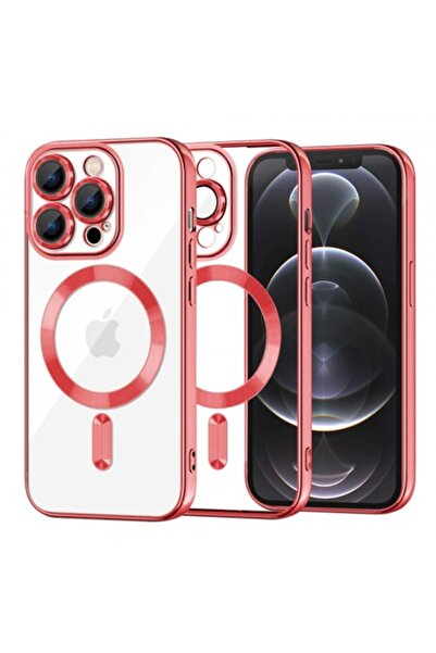 Stef's Cat Carcasă MagSafe pentru Apple iPhone 12 Pro, Cristal Luxos, Roșu