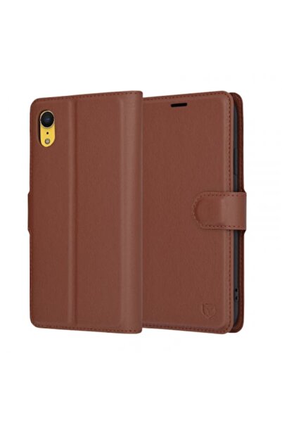 Stef's Cat Husă pentru Apple iPhone XR, Folio din piele, maro