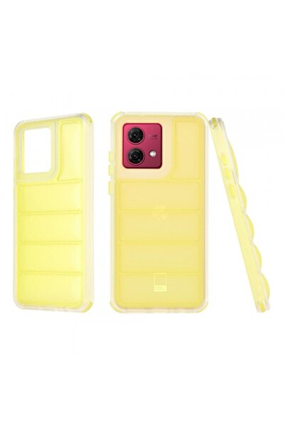 Stef's Cat Carcasă pentru Motorola Moto G84, Wave Shield, Galbenă