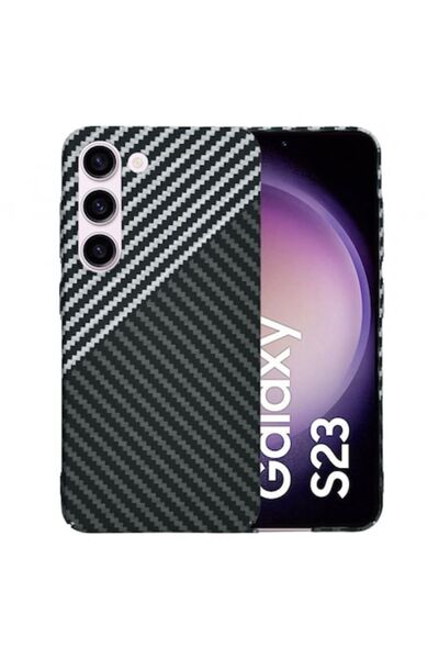 Stef's Cat Carcasă de telefon pentru Samsung Galaxy S23 S911, Carbonite Fiber...