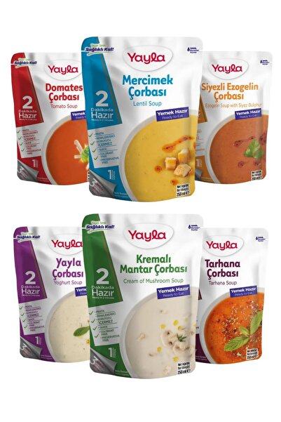 Yayla Hazır Karma Çorba Çeşitleri 6x250 Ml