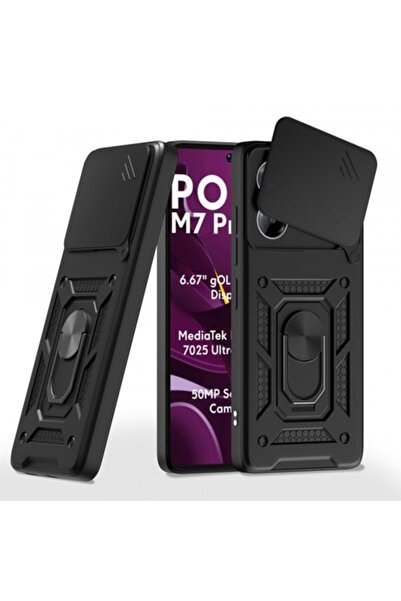 Stef's Cat Θήκη για Xiaomi Poco M7 Pro 5G, CamShield, Μαύρη