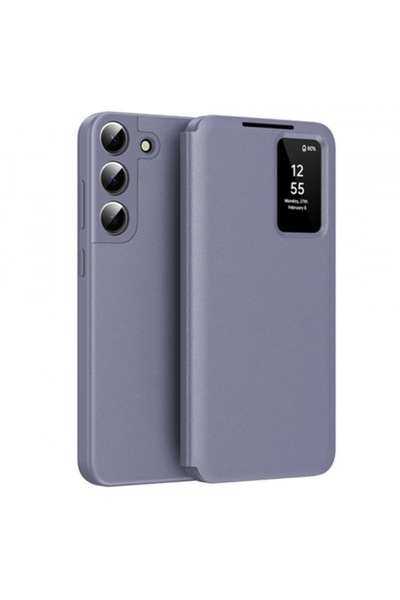 Stef's Cat Carcasă pentru Samsung Galaxy S22+ 5G S906, SmartView, violet