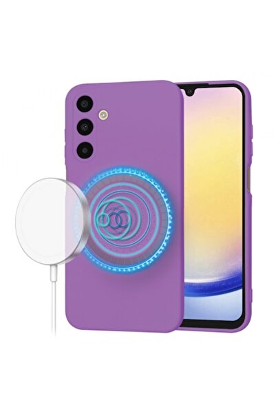 Stef's Cat Husă MagSafe pentru Samsung Galaxy A25 (A256), SoftFlex, Violet