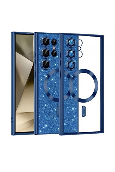 Stef's Cat Θήκη MagSafe για Samsung Galaxy S24 Ultra S928, Πολυτελής γκλίτερ,...