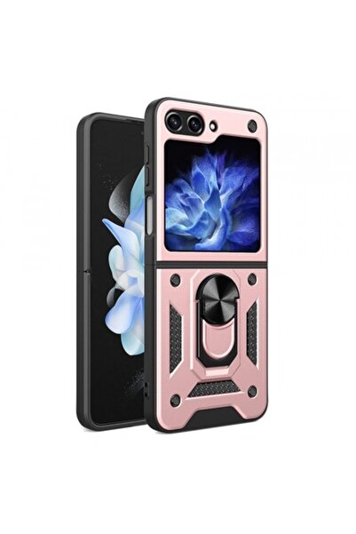 Stef's Cat Калъф за Samsung Galaxy Z Flip5 F731, CamShield, Розов