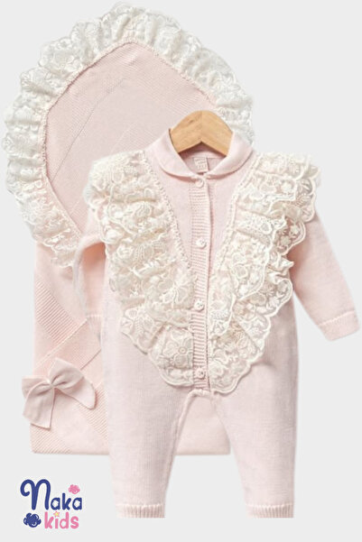 Naka Concept طقم ملابس للمواليد الجدد من ميلا مكون من 5 قطع باللون الوردي - ط...