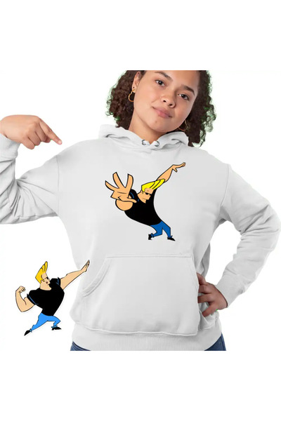 OEM Women's Sweatshirt Johnny Bravo Cartoon Drawings