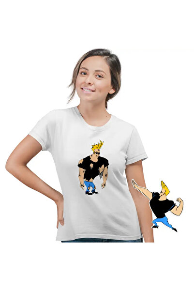 OEM Tricou Femei Johnny Bravo Batut Ciufulit