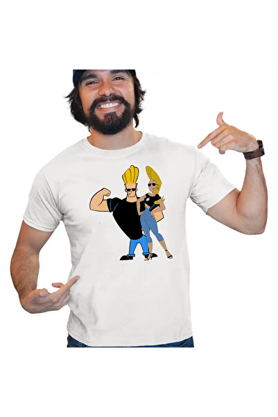 OEM Ανδρικό T-Shirt Johnny Bravo Jenny Brava Fitness