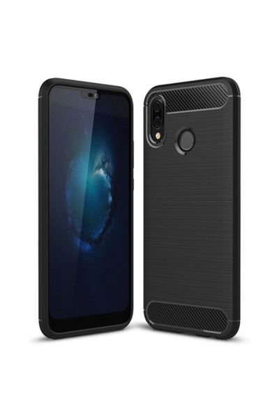 Stef's Cat Carcasă pentru Huawei P20 Lite, Carbon, Negru