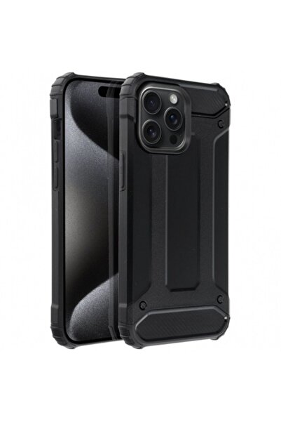 Stef's Cat Θήκη για Apple iPhone 15 Pro Max, Armor, Μαύρη