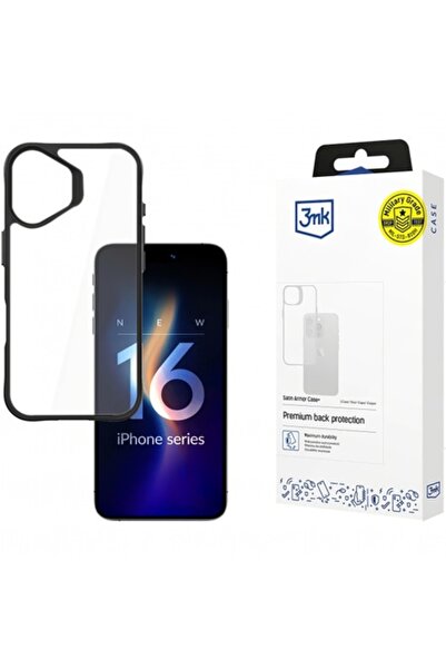 3MK Калъф Satin Armor+ прозрачен за Apple iPhone 16