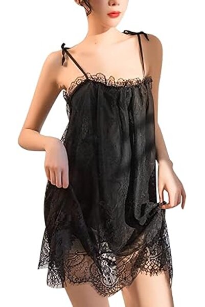 Margoun Women's Lace Nightgown, Sexy Sleepwear with Adjustable Straps & G-Str...